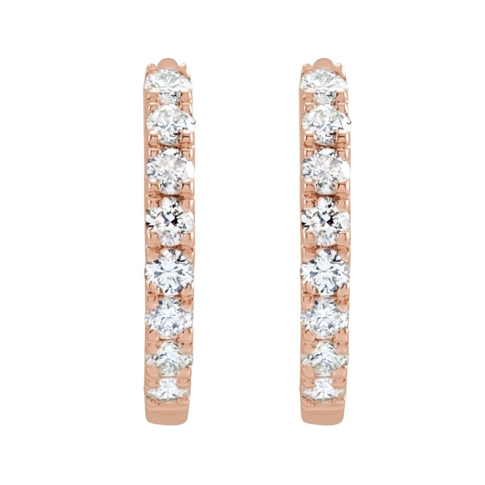 Pavé Huggies Diamond Pave Huggie Earrings