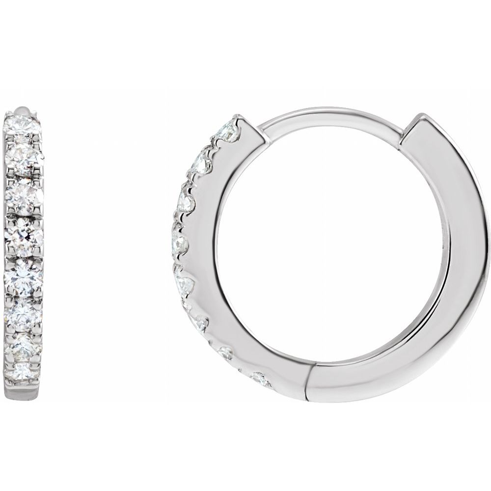 Pavé Huggies Diamond Pave Huggie Earrings