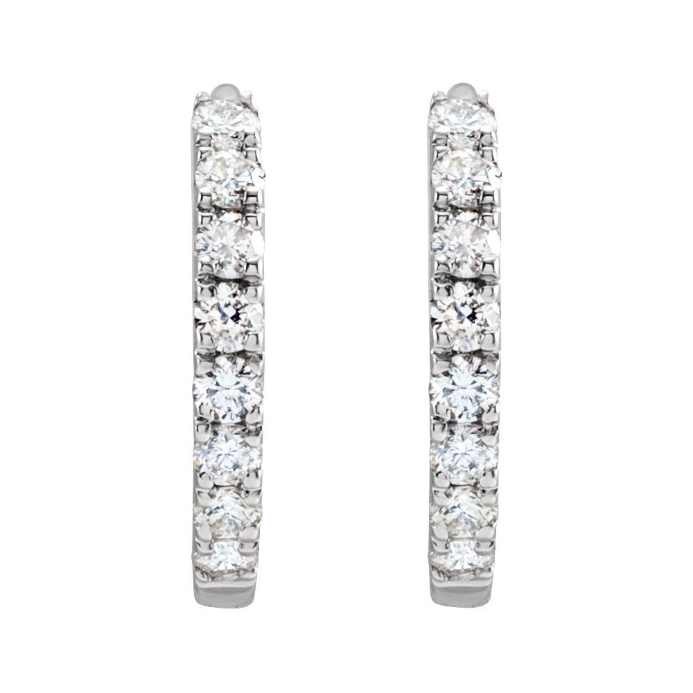 Pavé Huggies Diamond Pave Huggie Earrings