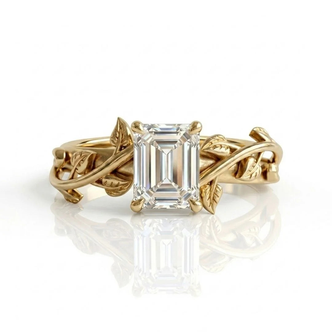 Wildflower Vine Engagement Ring