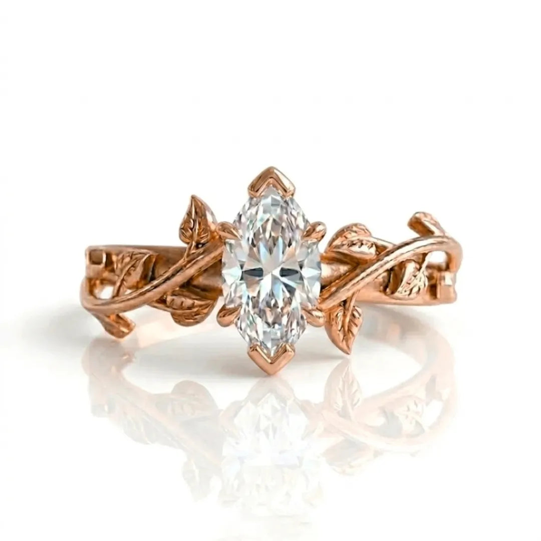 Wildflower Vine Engagement Ring
