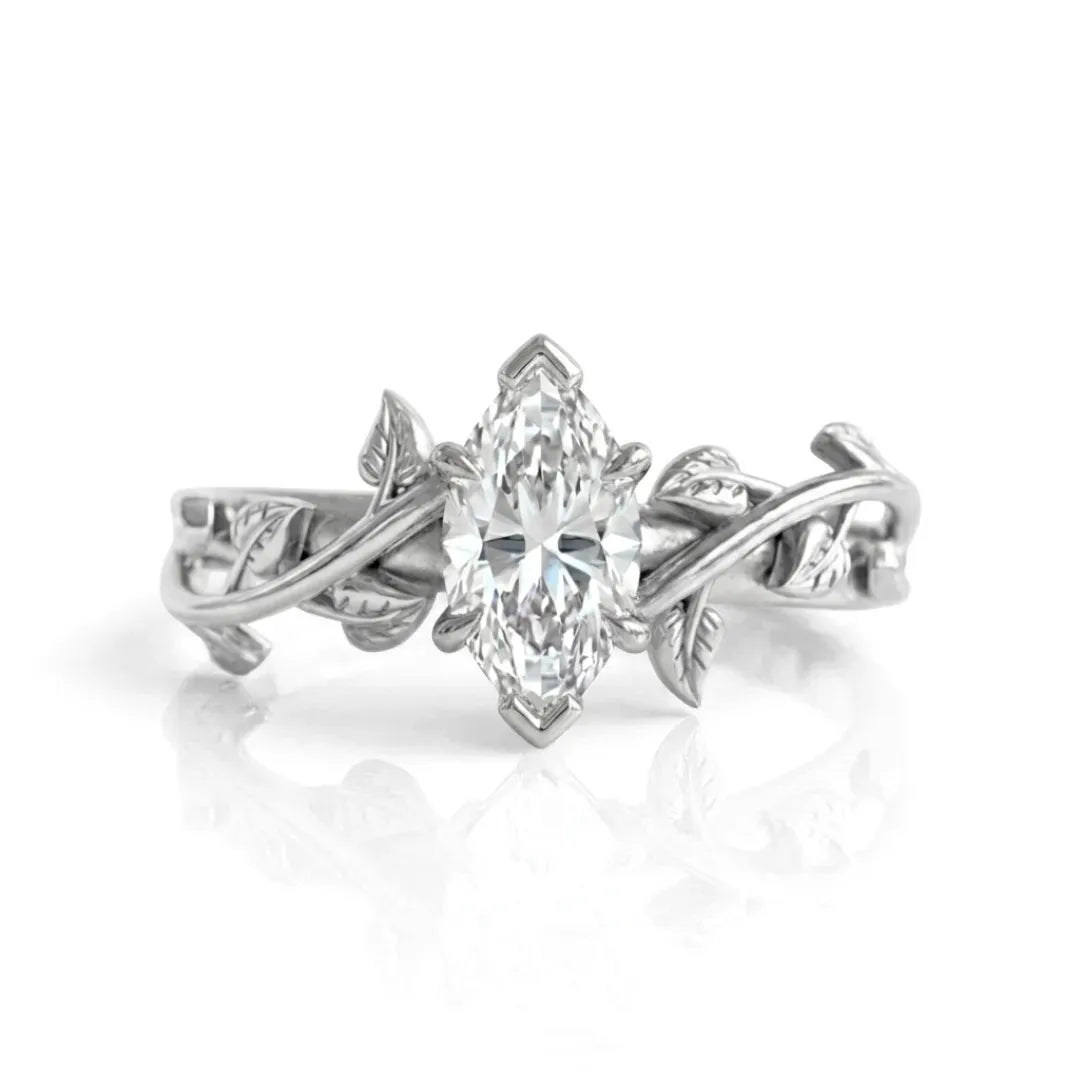 Wildflower Vine Engagement Ring