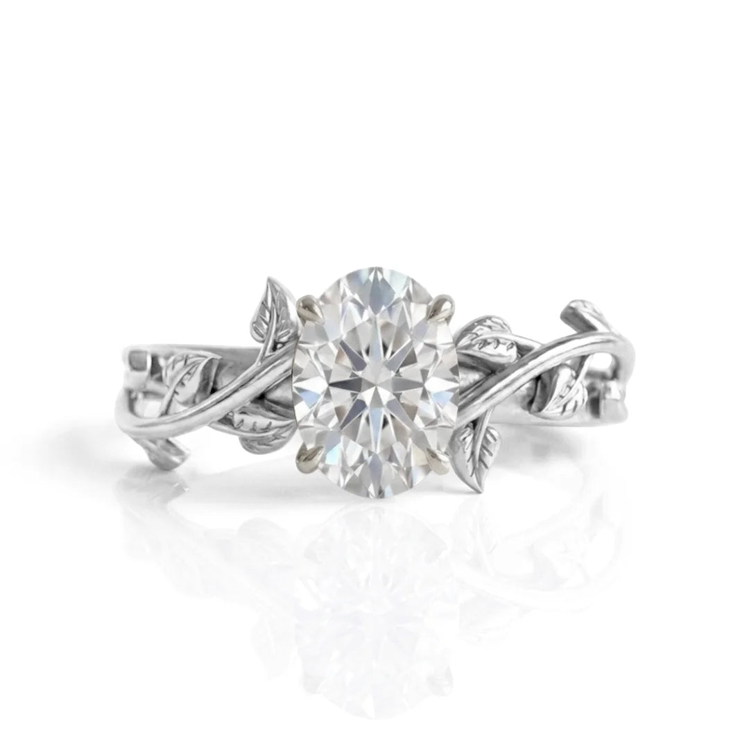 Wildflower Vine Engagement Ring