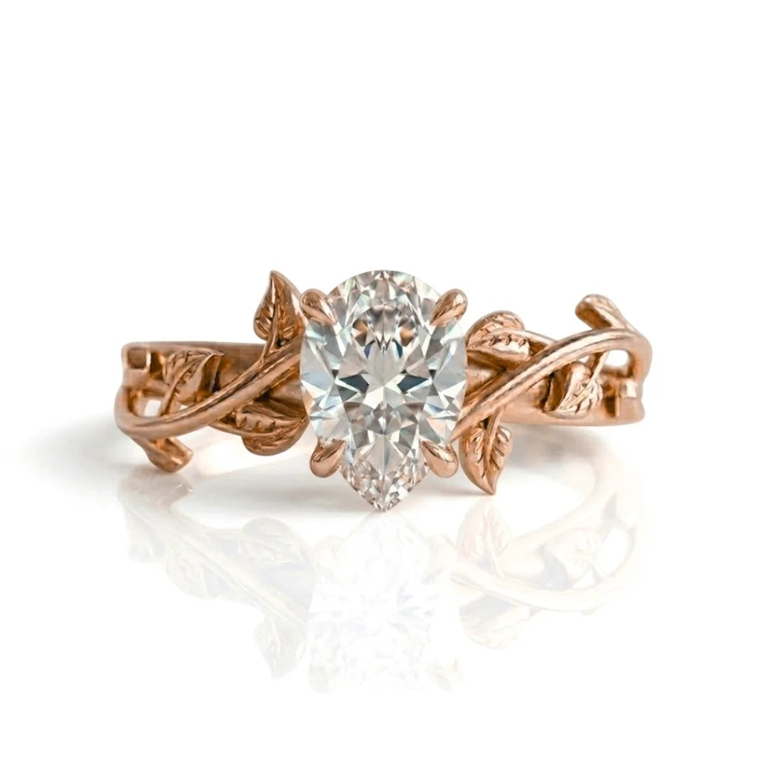Wildflower Vine Engagement Ring