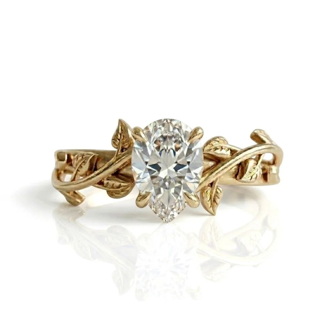 Wildflower Vine Engagement Ring