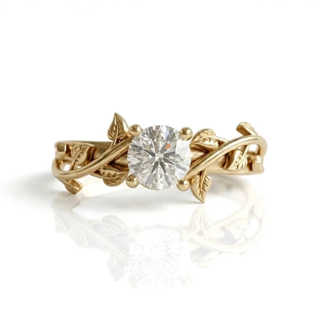 Wildflower Vine Engagement Ring