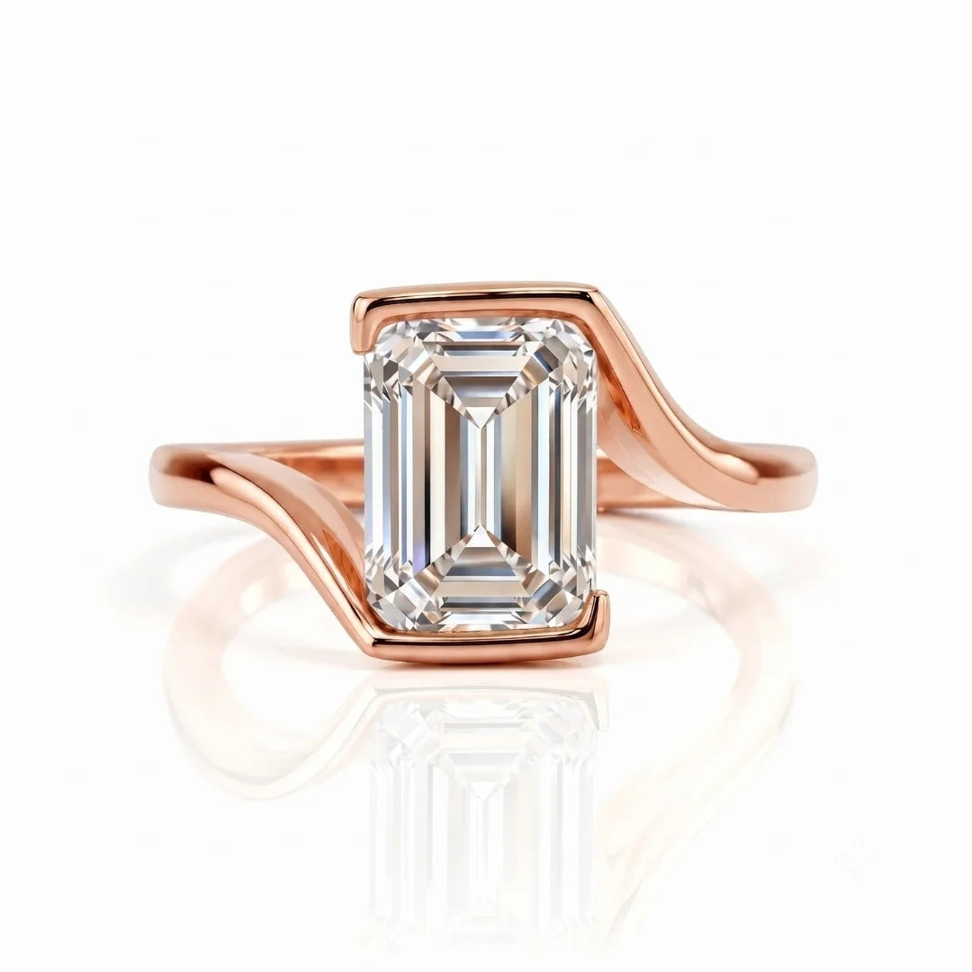 Classic Bezel Diamond Accent Ring
