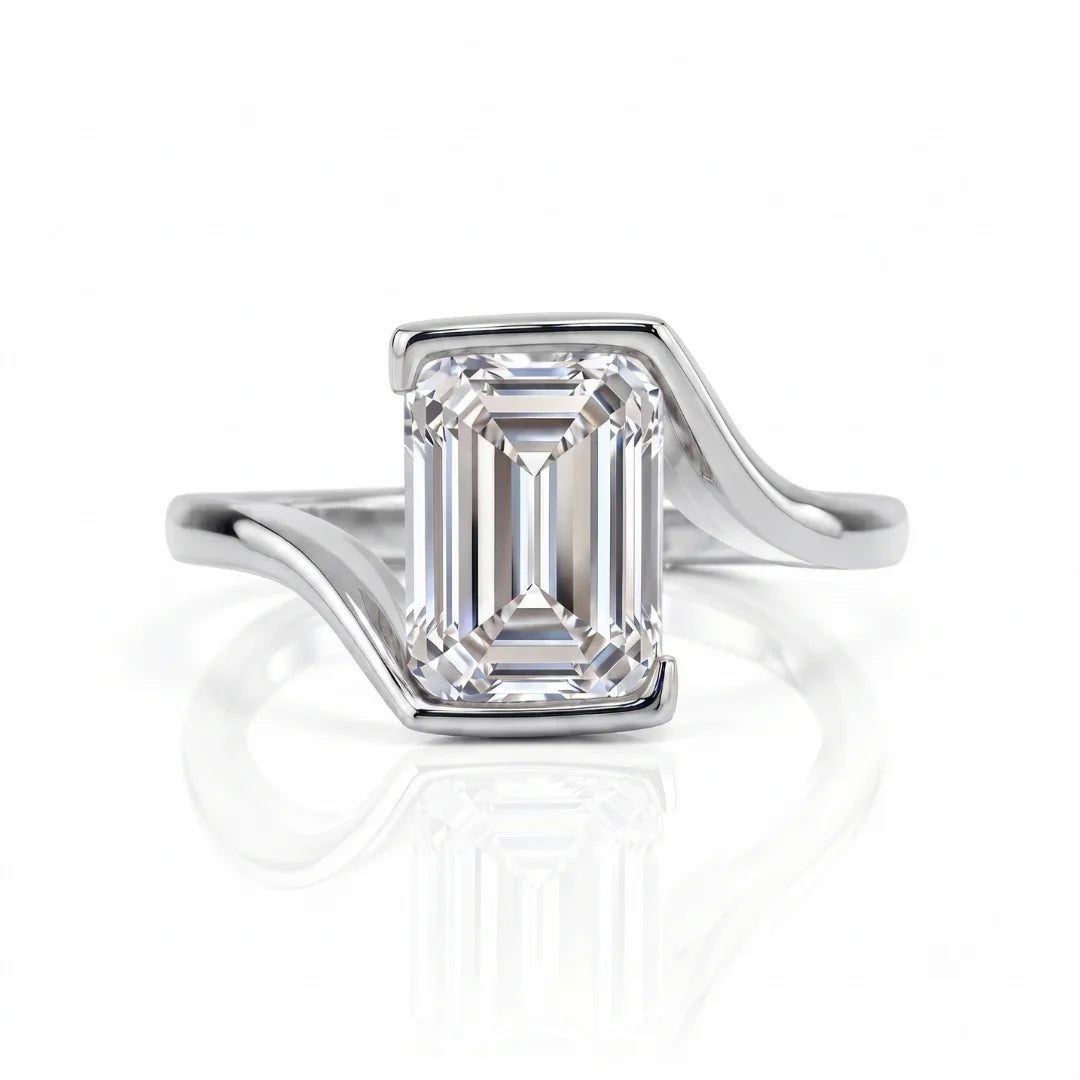 Classic Bezel Diamond Accent Ring