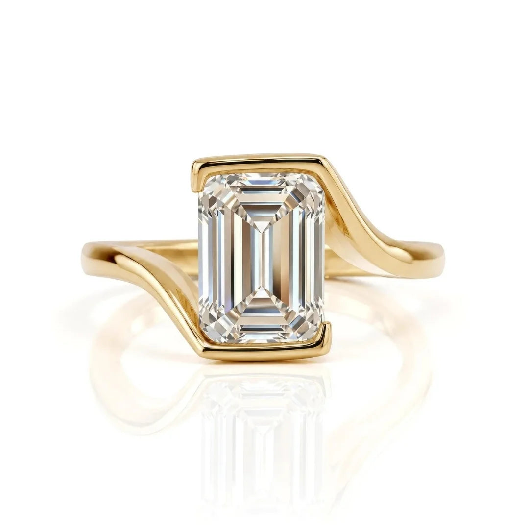 Classic Bezel Diamond Accent Ring