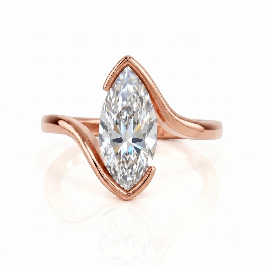 Classic Bezel Diamond Accent Ring