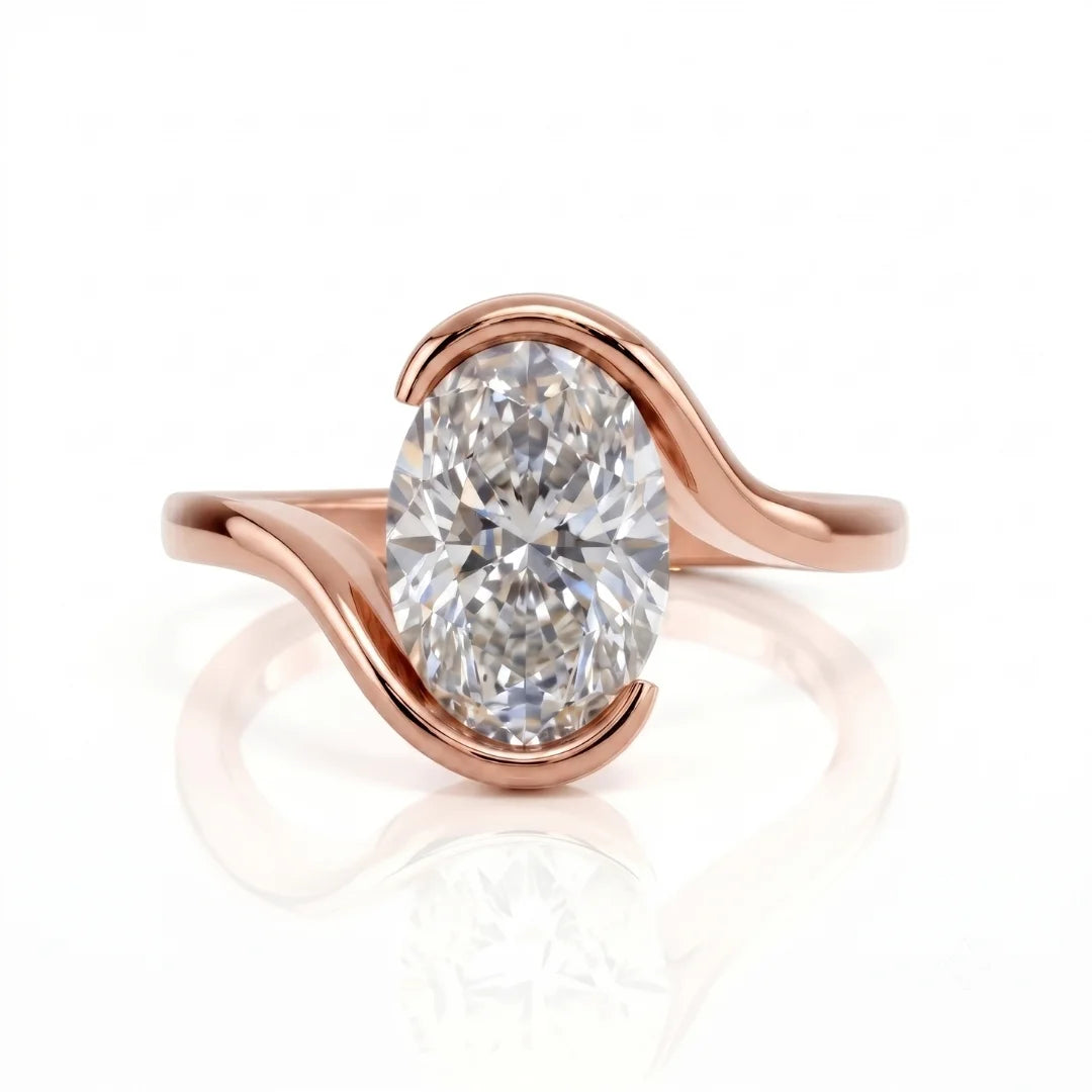 Classic Bezel Diamond Accent Ring