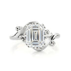 Timeless Wave Diamond Engagement Ring