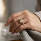Timeless Wave Diamond Engagement Ring