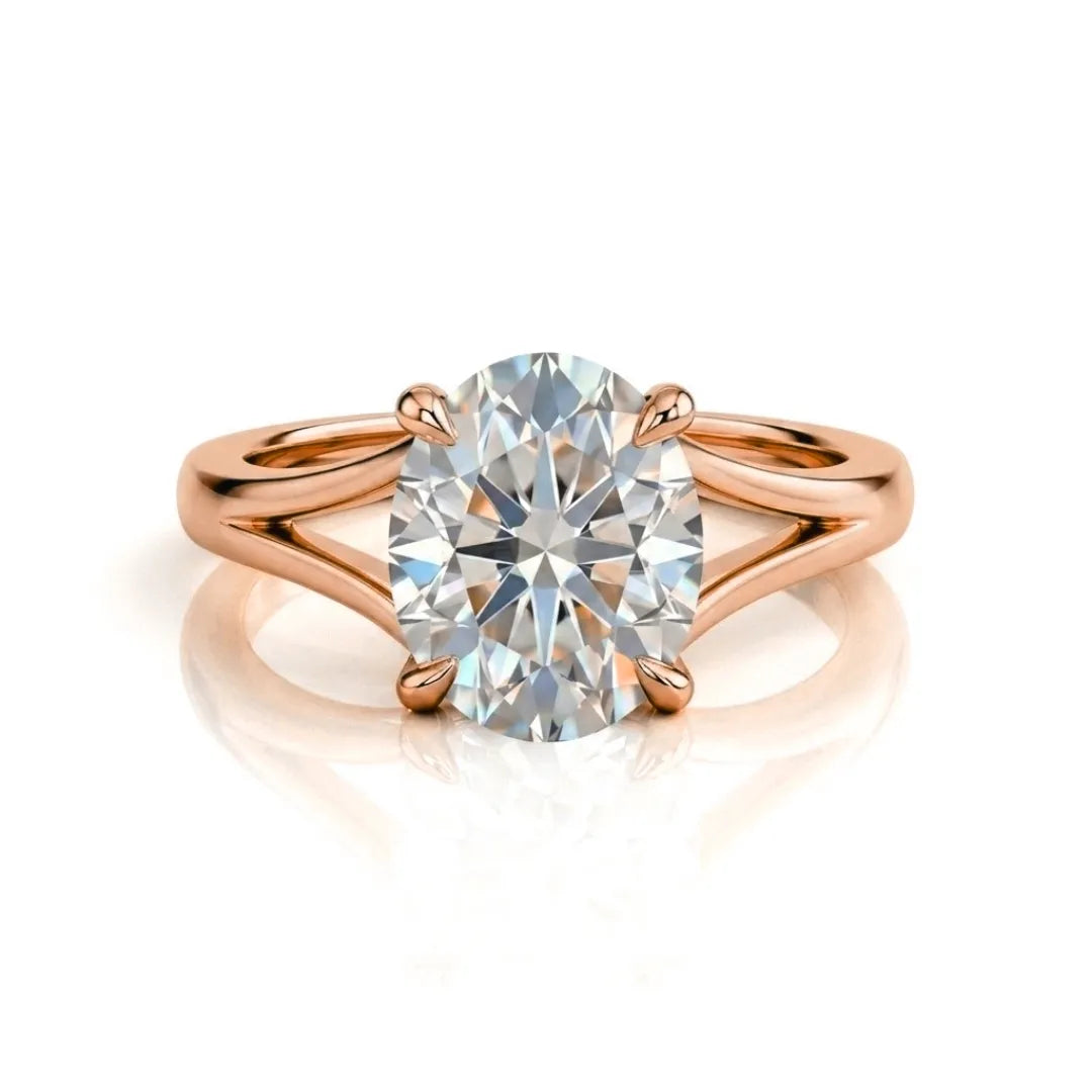 Split-Shank Hidden Halo Ring