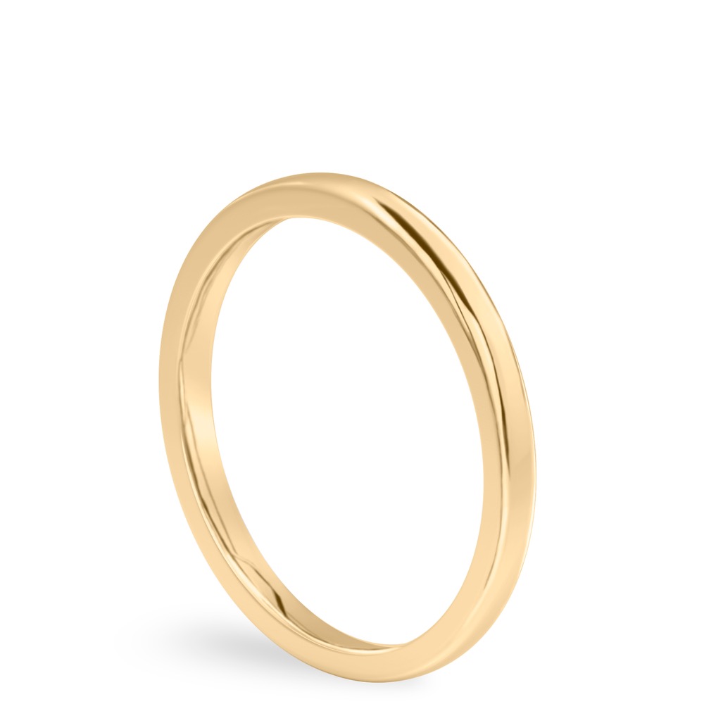 Asha Band Women's 2mm Comfort-Fit Wedding Band