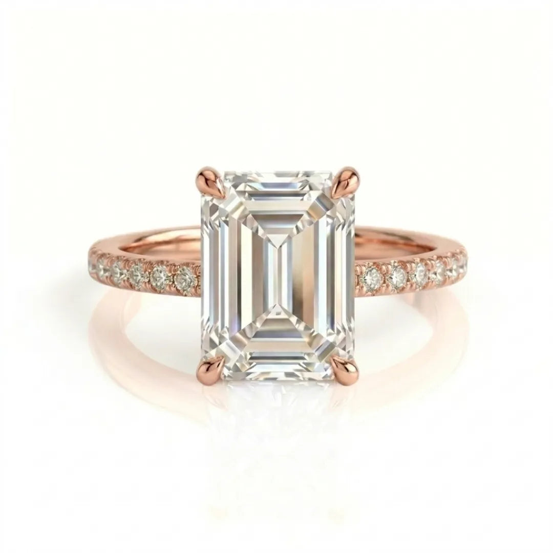 Pavé Luxe Solitaire Ring