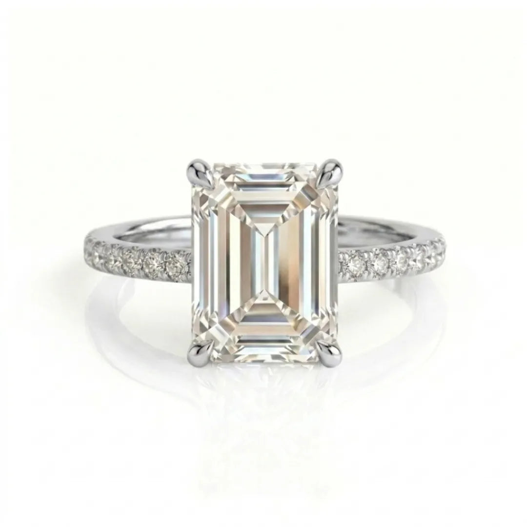 Pavé Luxe Solitaire Ring