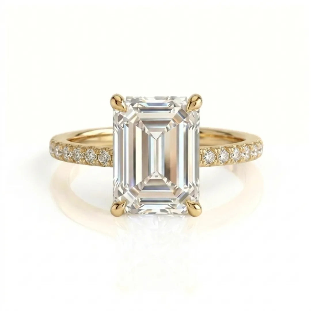 Pavé Luxe Solitaire Ring