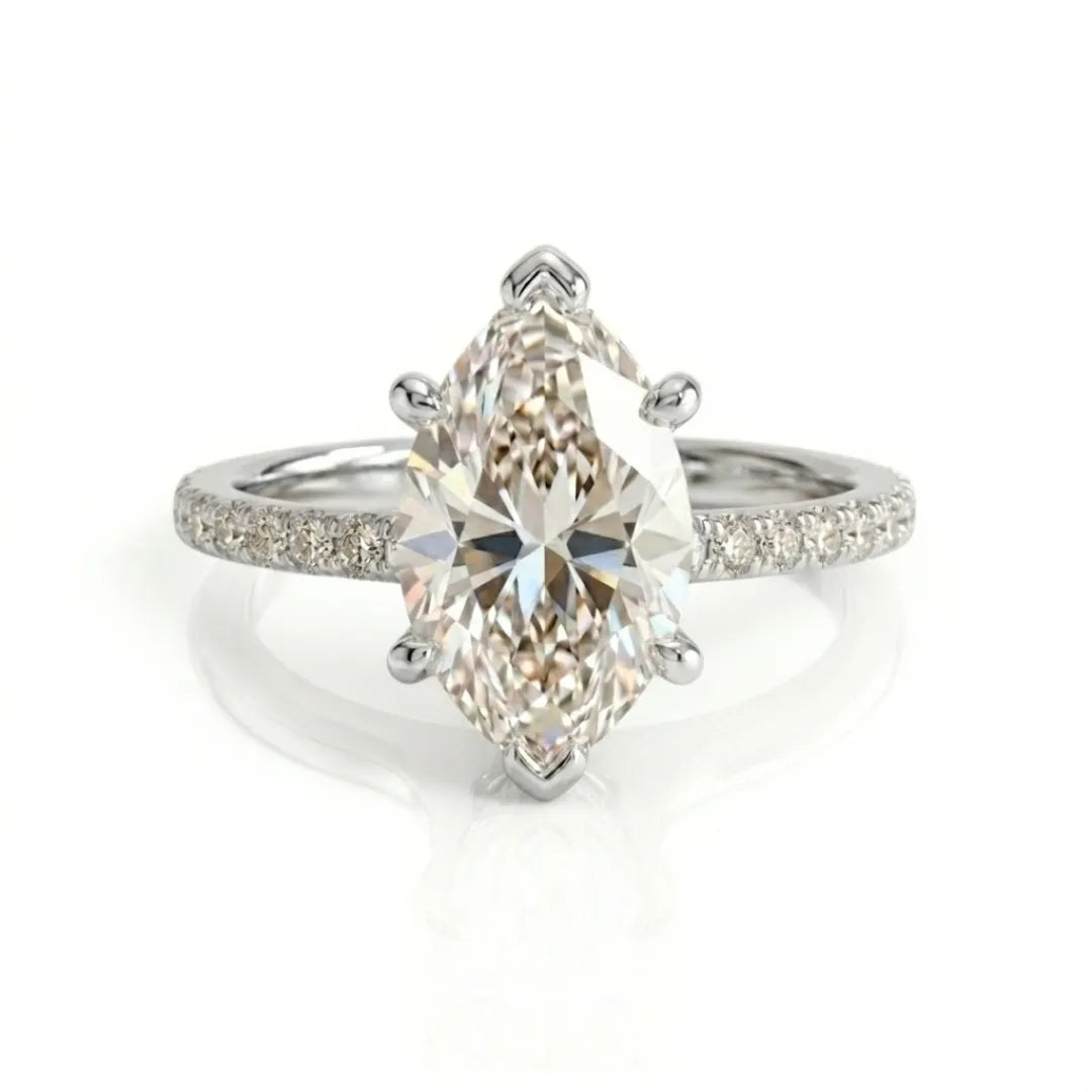 Pavé Luxe Solitaire Ring