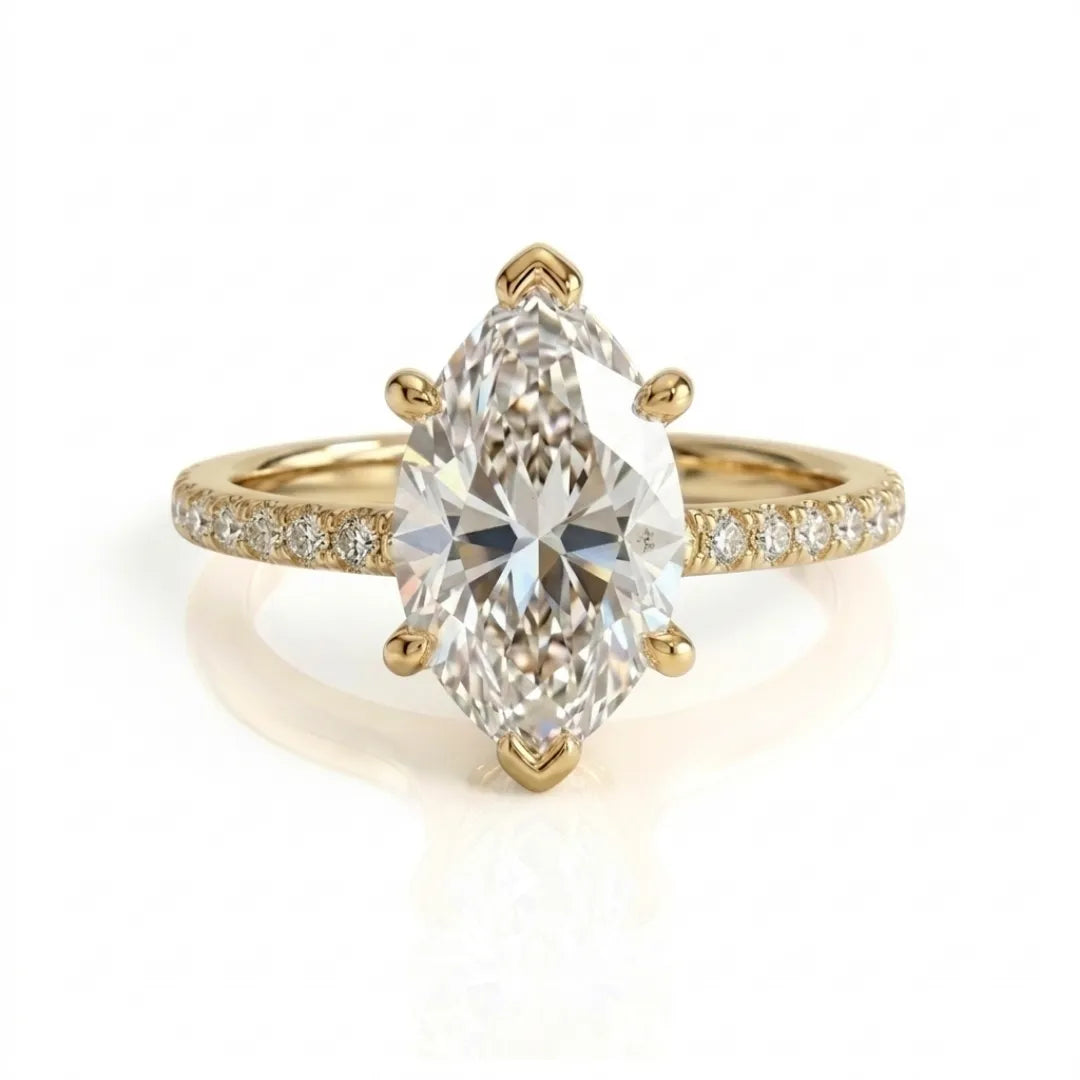 Pavé Luxe Solitaire Ring