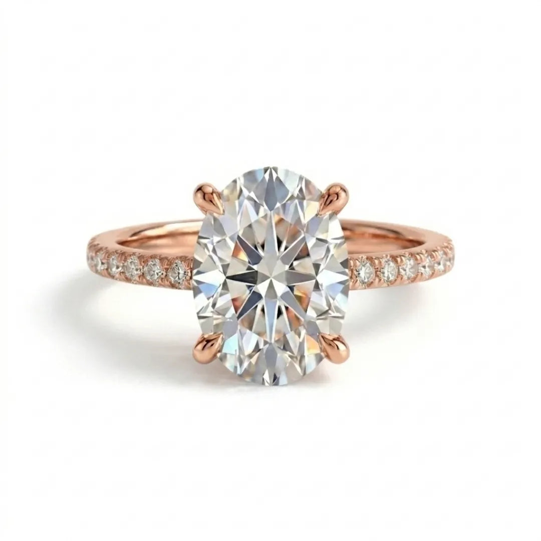 Pavé Luxe Solitaire Ring