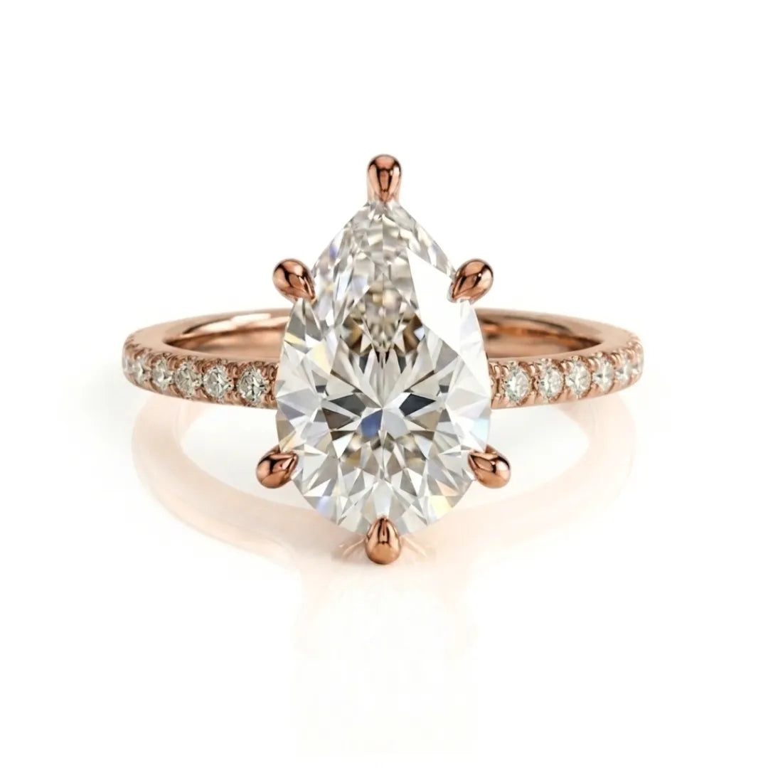 Pavé Luxe Solitaire Ring