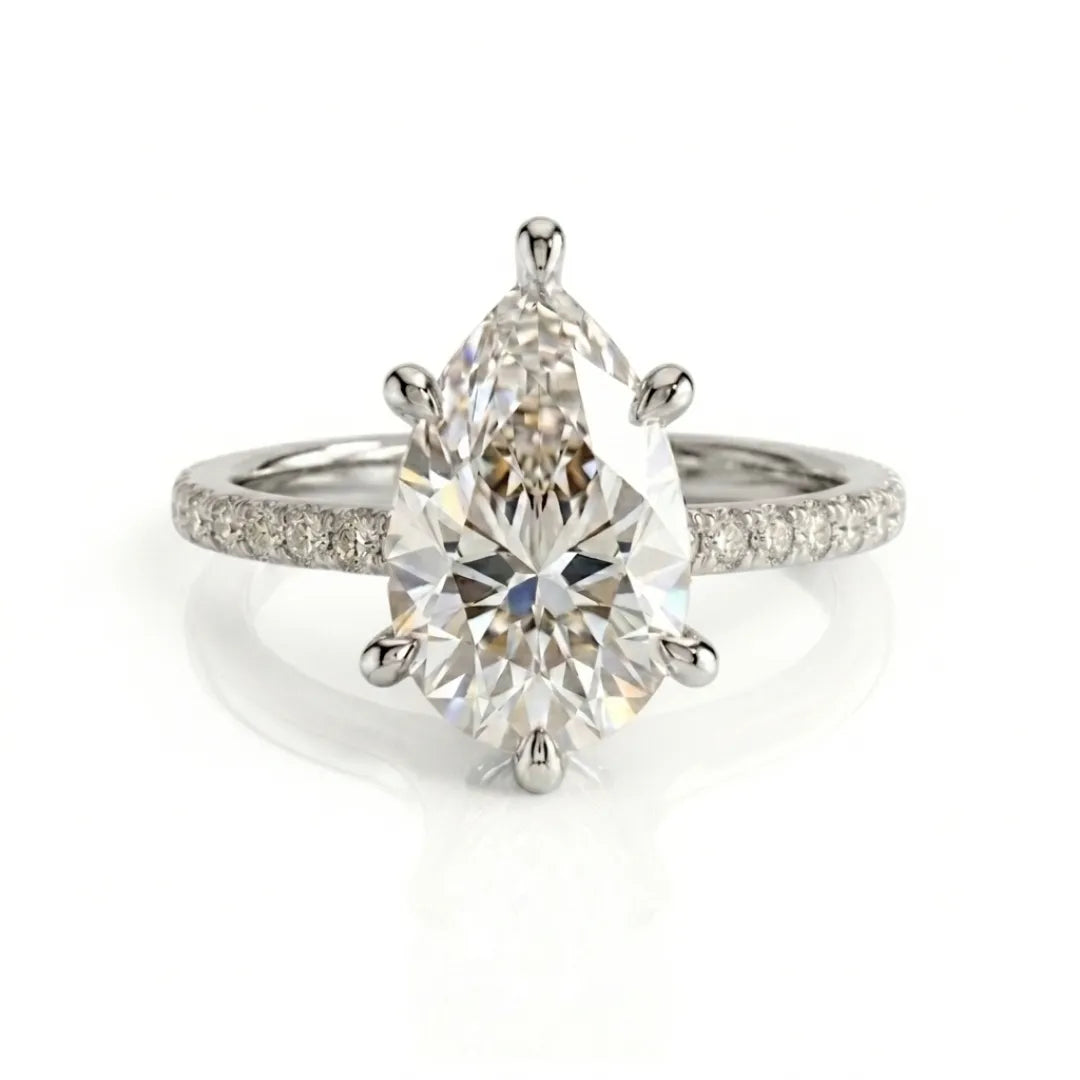 Pavé Luxe Solitaire Ring