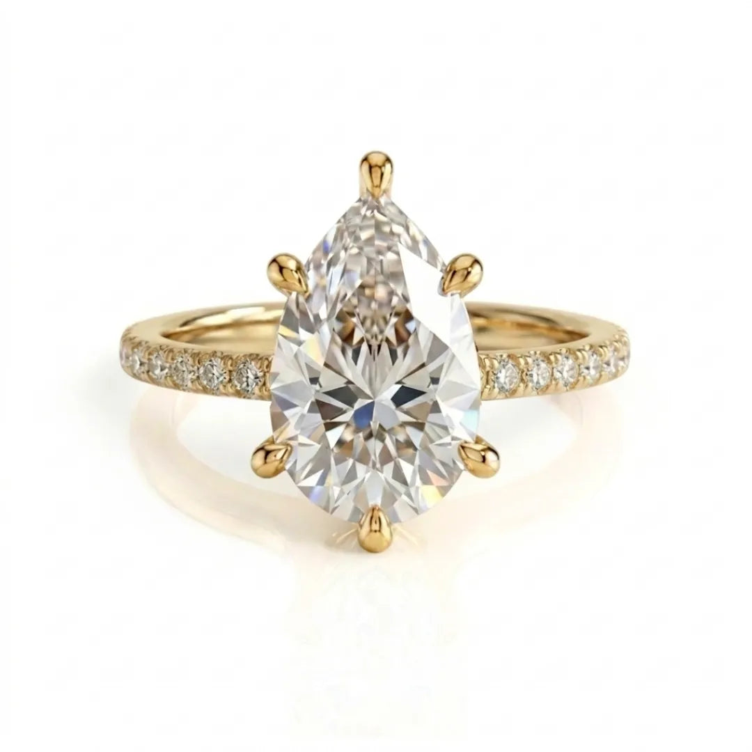 Pavé Luxe Solitaire Ring