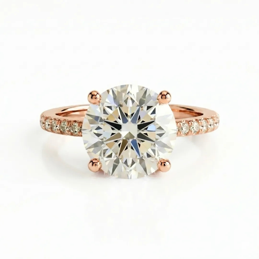 Pavé Luxe Solitaire Ring
