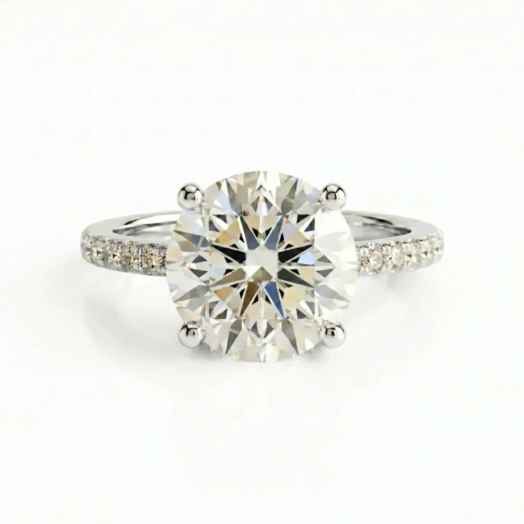 Pavé Luxe Solitaire Ring