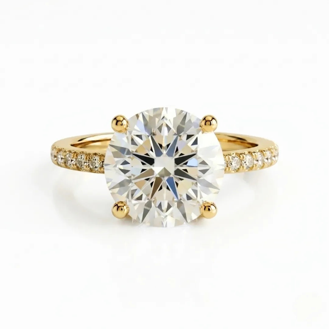 Pavé Luxe Solitaire Ring