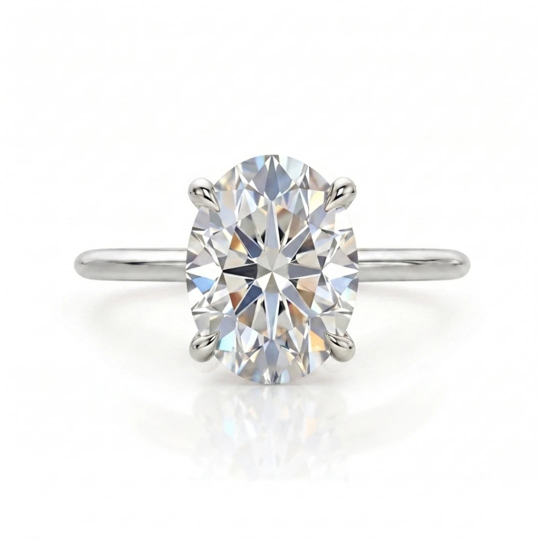 Classic Marquise Diamond Solitaire Ring
