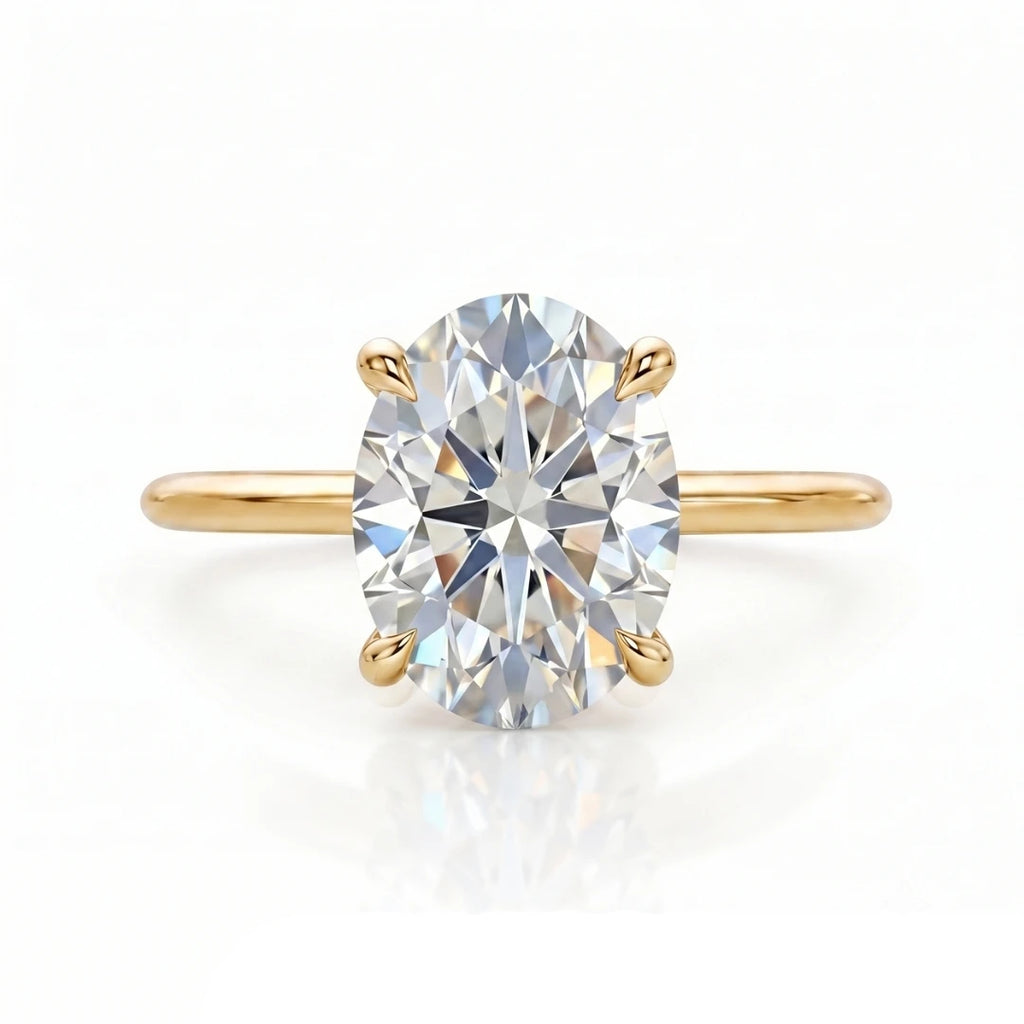 Classic Marquise Diamond Solitaire Ring