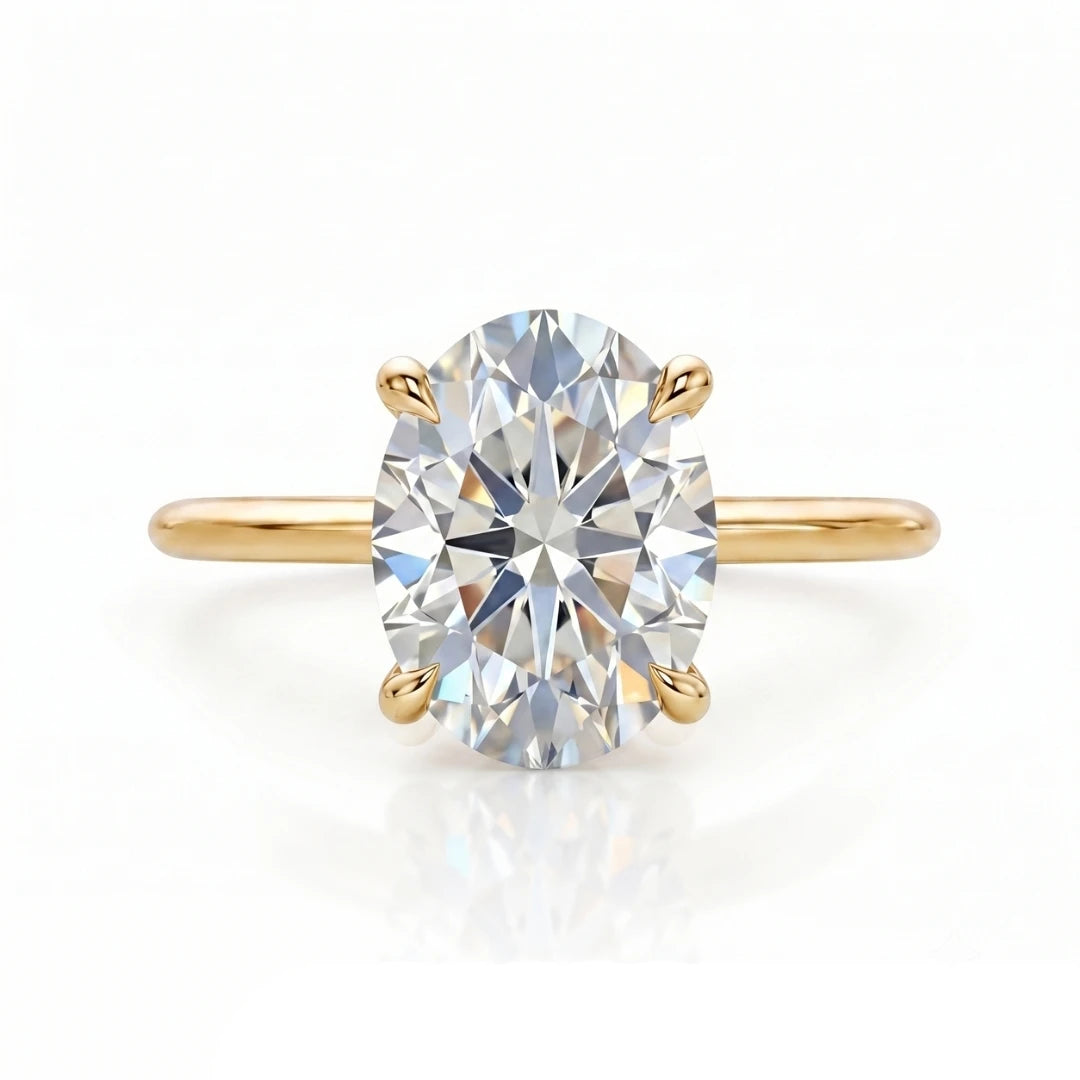 Classic Marquise Diamond Solitaire Ring