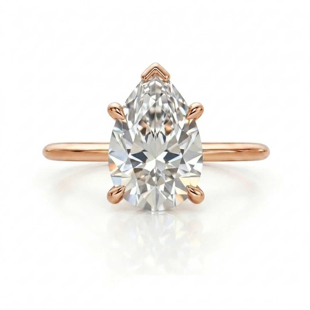 Classic Marquise Diamond Solitaire Ring