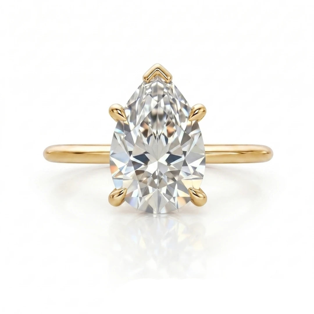 Classic Marquise Diamond Solitaire Ring