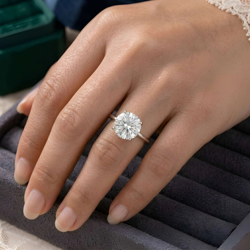 Classic Marquise Diamond Solitaire Ring