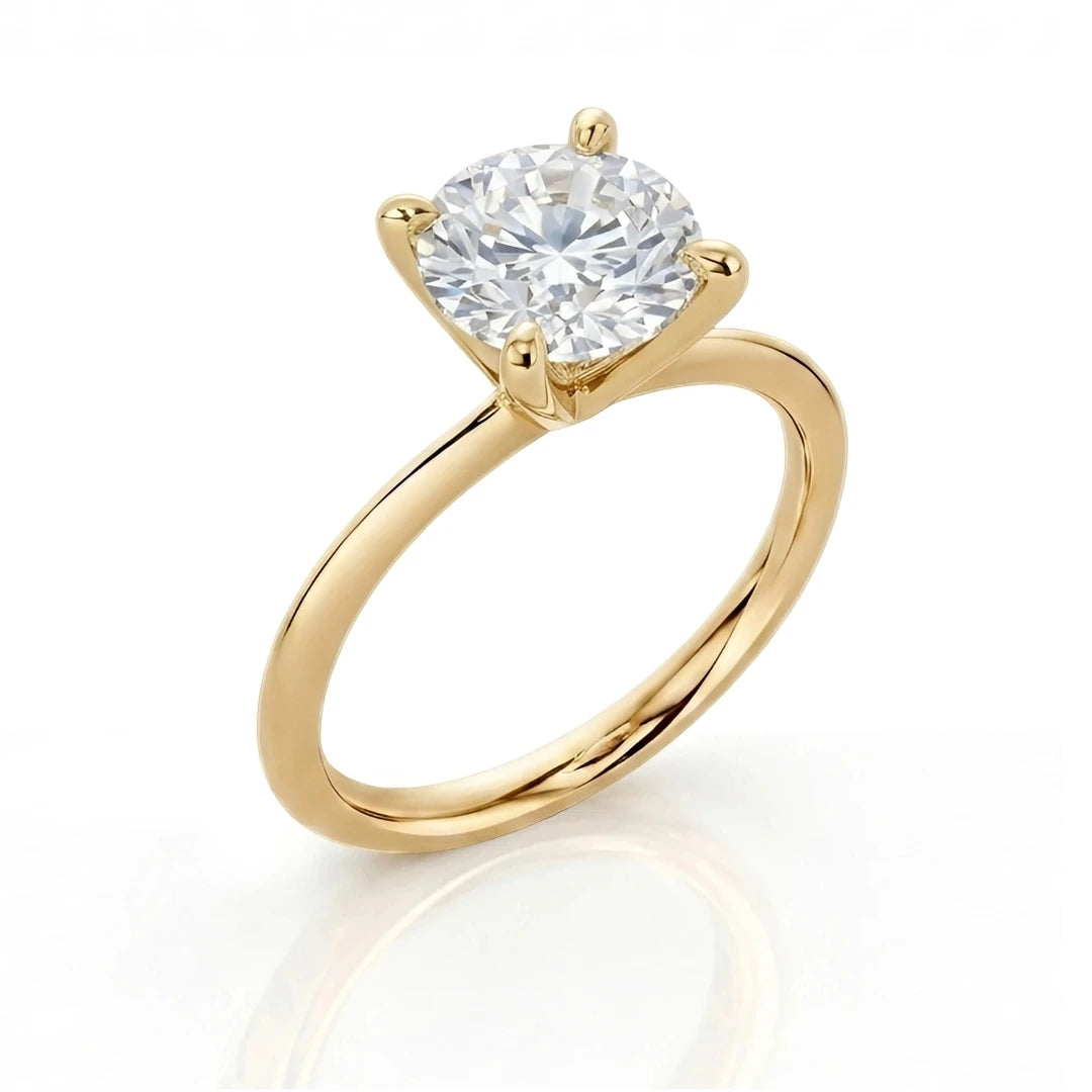 Classic Marquise Diamond Solitaire Ring
