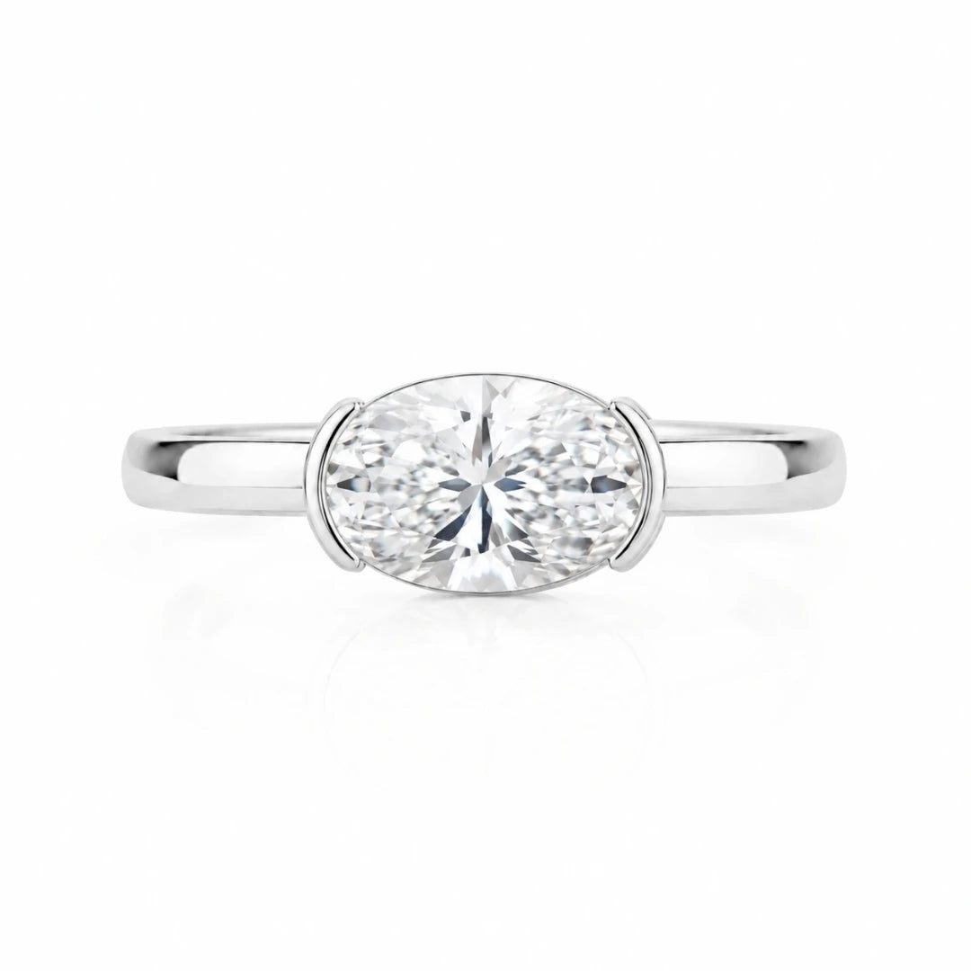 Classic Pavé Halo Diamond Engagement Ring