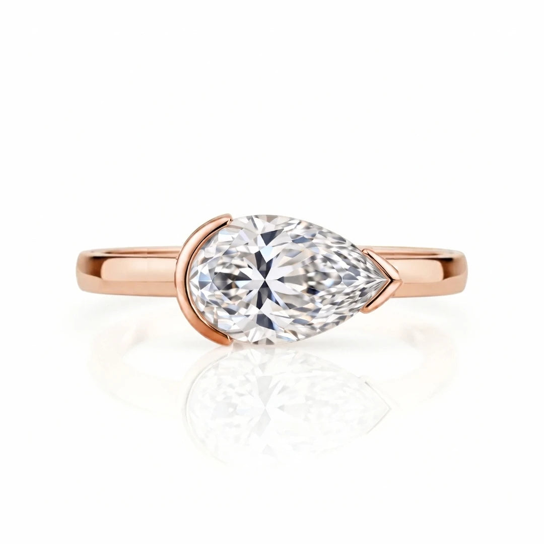 Classic Pavé Halo Diamond Engagement Ring