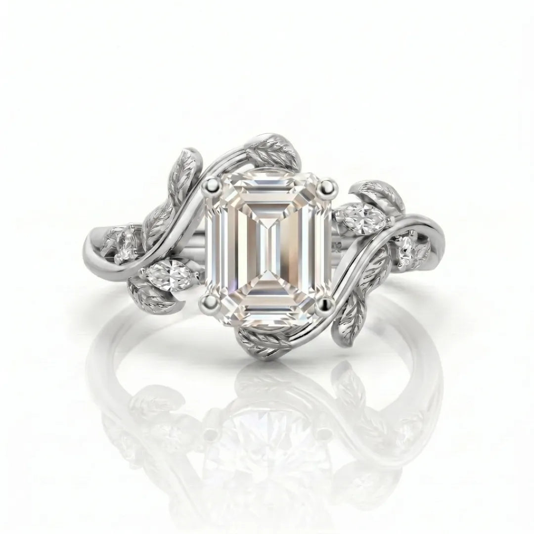 Nature-Inspired Vine Diamond Engagement Ring