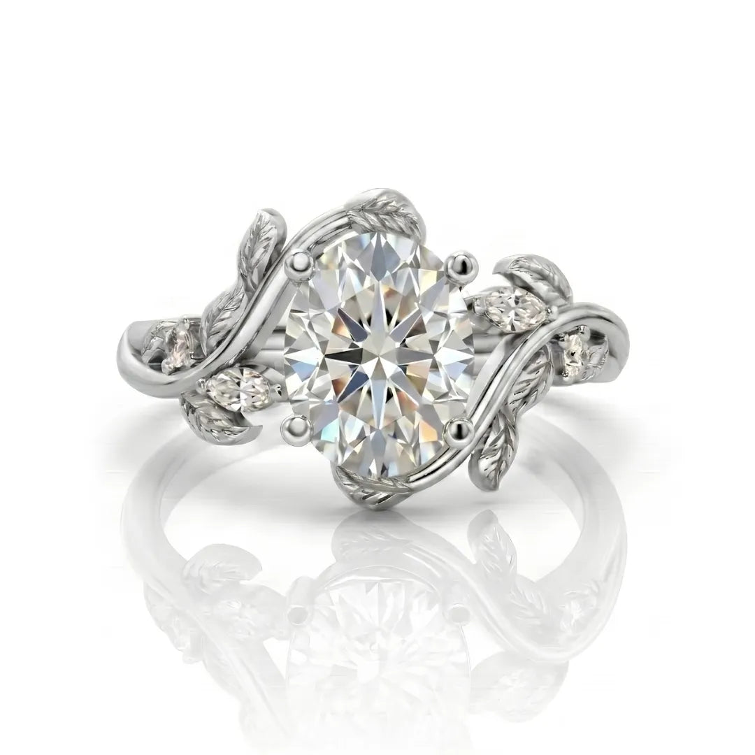 Nature-Inspired Vine Diamond Engagement Ring