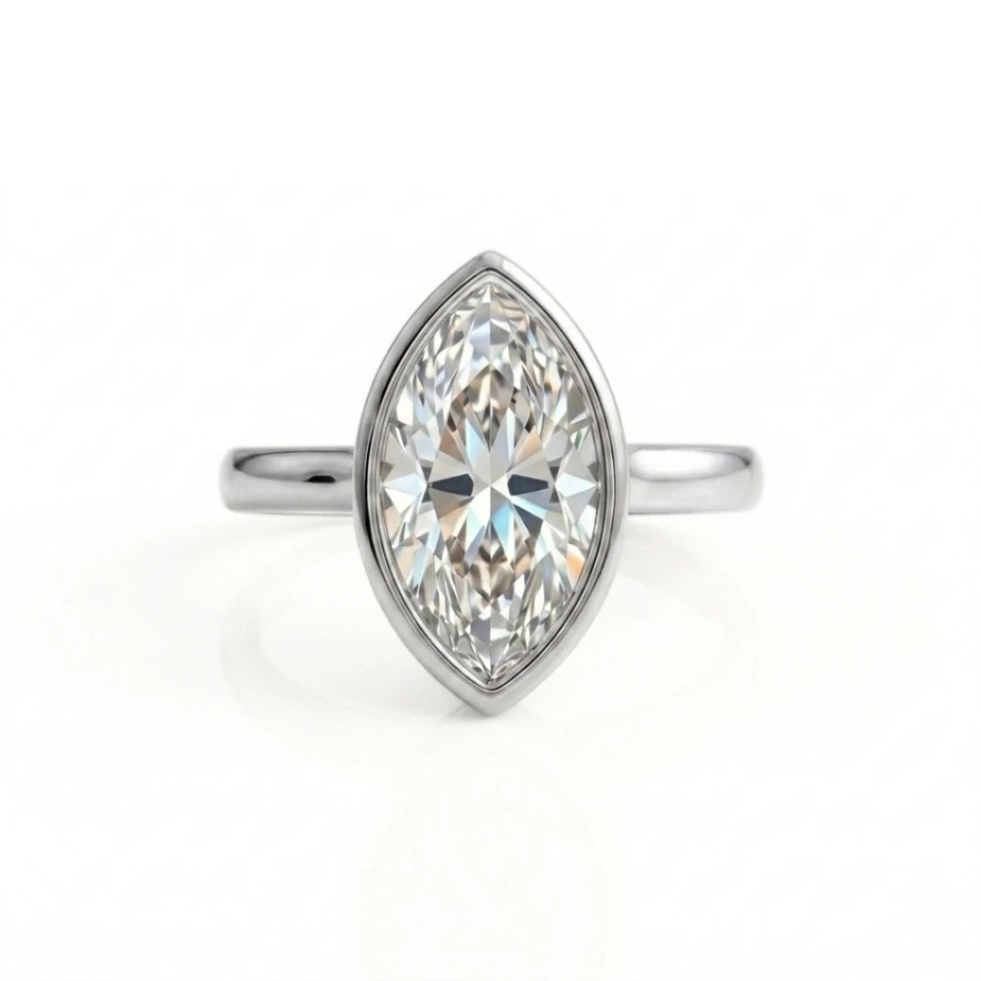Classic Bezel Diamond Solitaire Ring