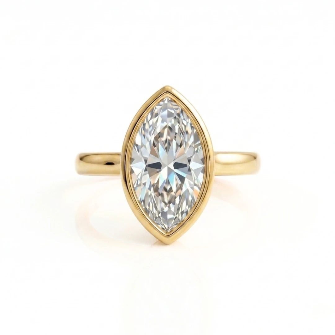 Classic Bezel Diamond Solitaire Ring
