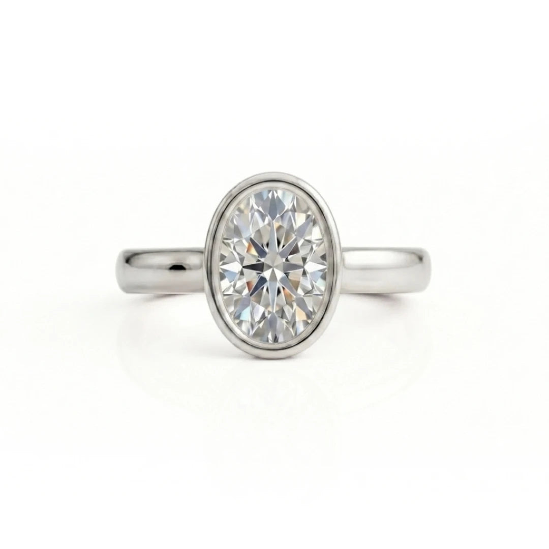 Classic Bezel Diamond Solitaire Ring