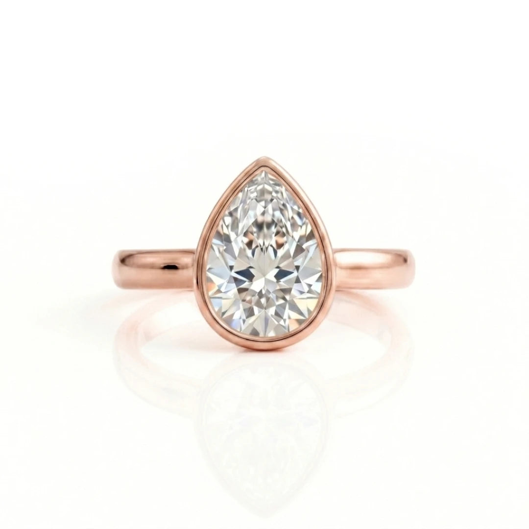 Classic Bezel Diamond Solitaire Ring