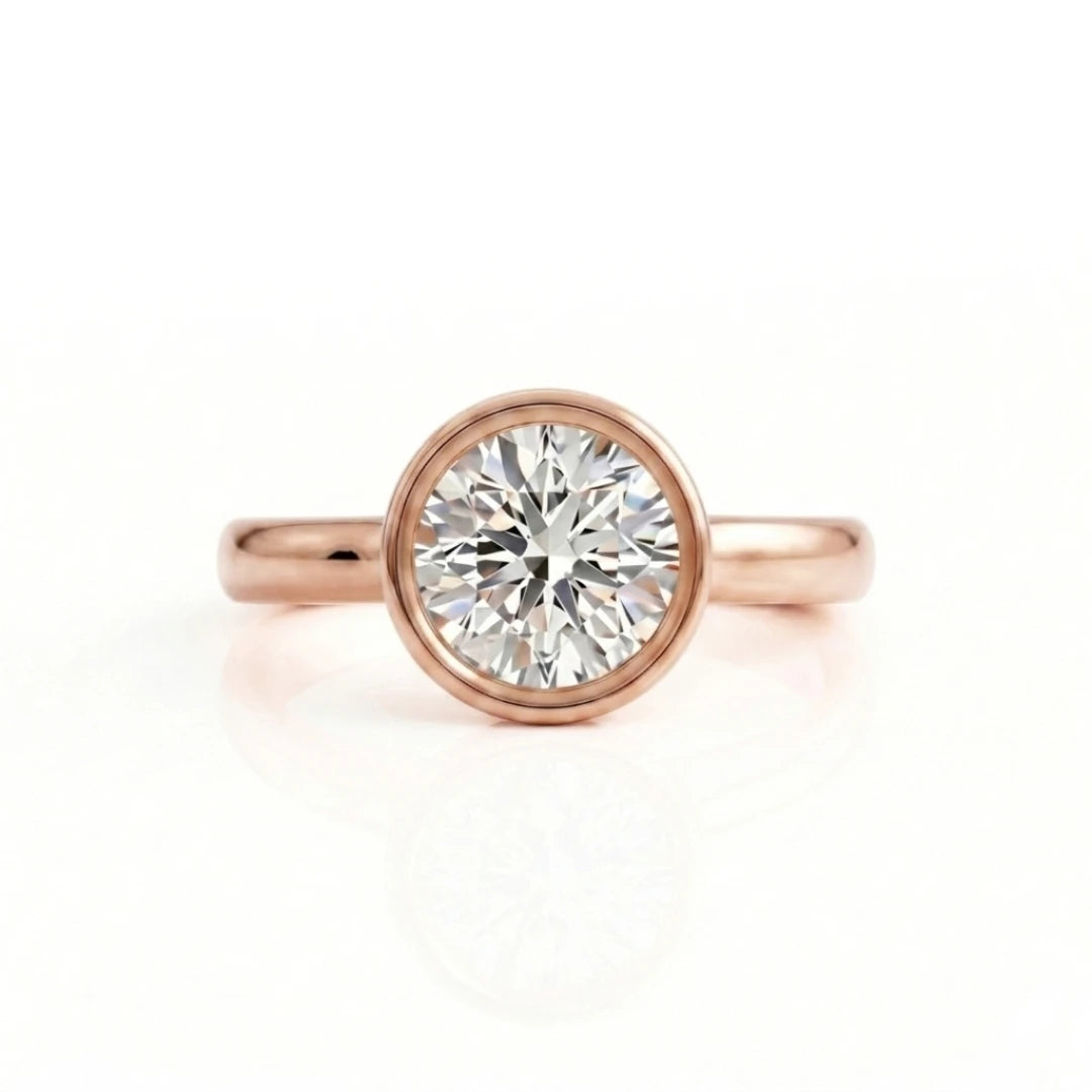 Classic Bezel Diamond Solitaire Ring