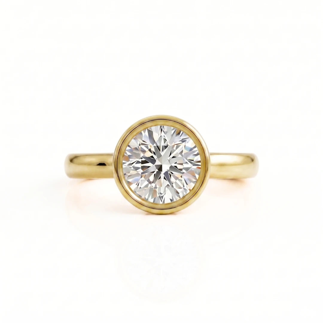 Classic Bezel Diamond Solitaire Ring