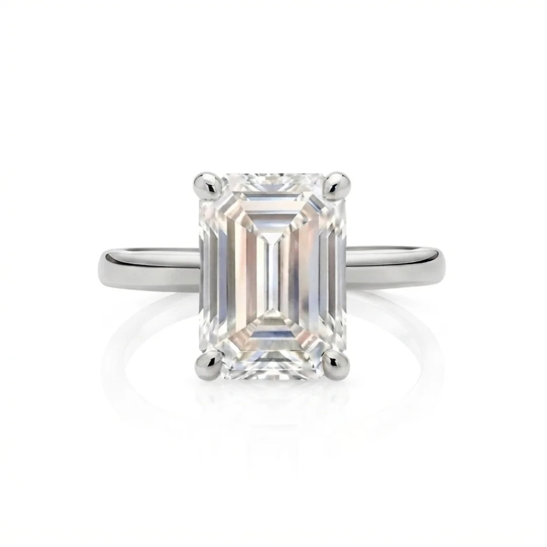 Classic Four-Prong Diamond Solitaire Ring