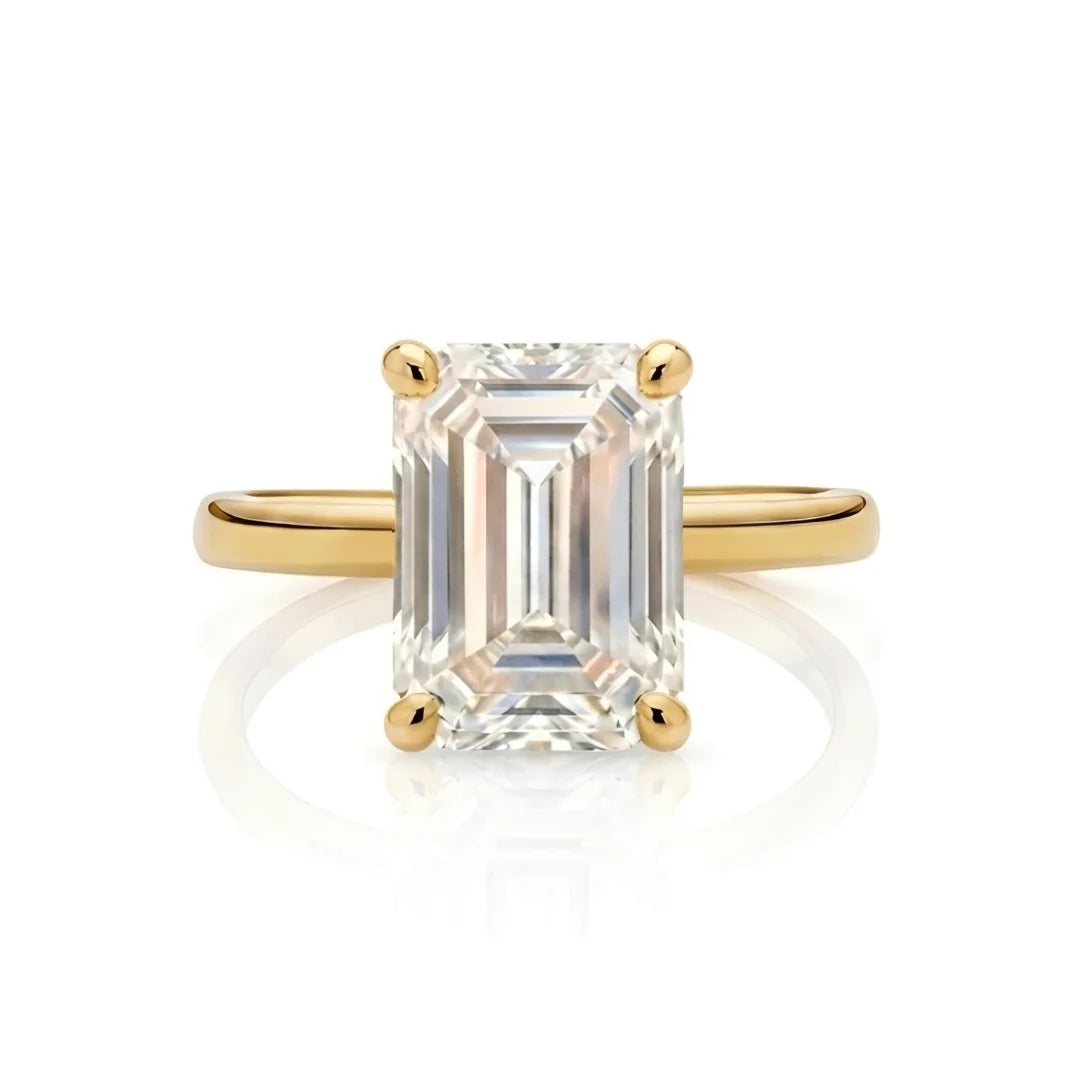 Classic Four-Prong Diamond Solitaire Ring